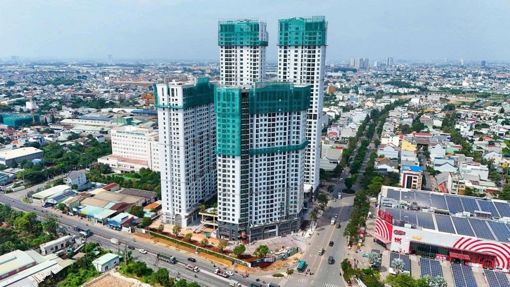 Hình ảnh thực tế tiến độ xây dựng tại Green Skyline TBS LAND