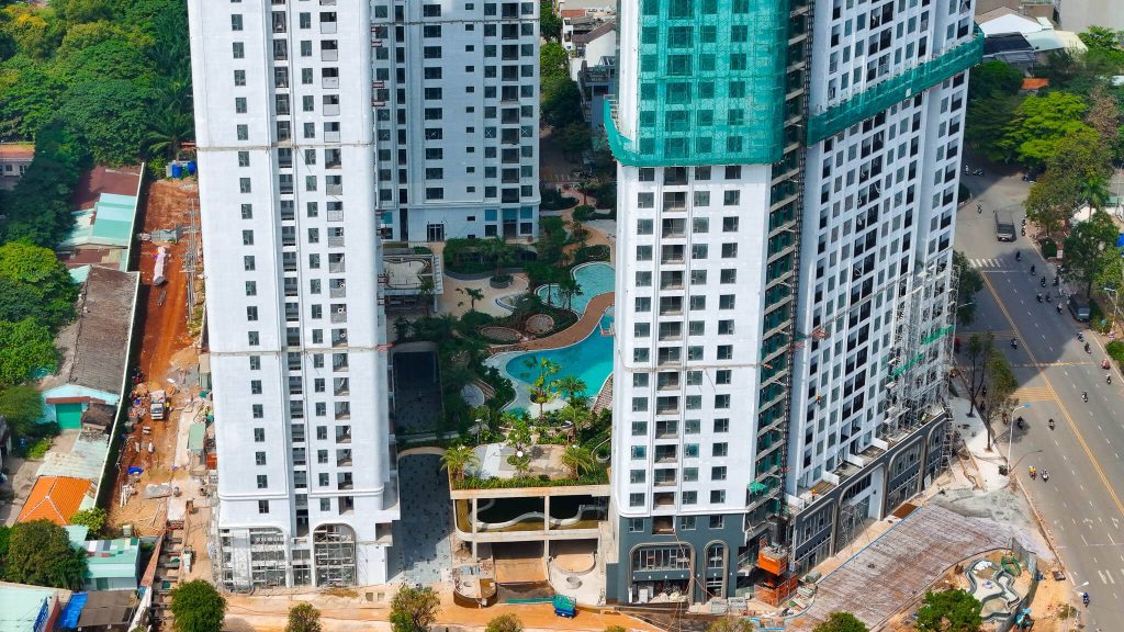 Hình ảnh thực tế tiến độ xây dựng tại Green Skyline TBS LAND