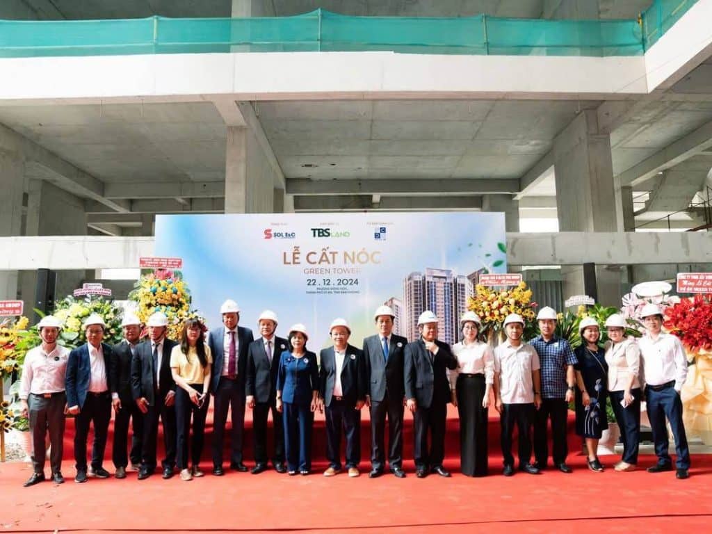 Lễ Cất Nóc Green Skyline Tháng 12/2025 từ TBS LAND
