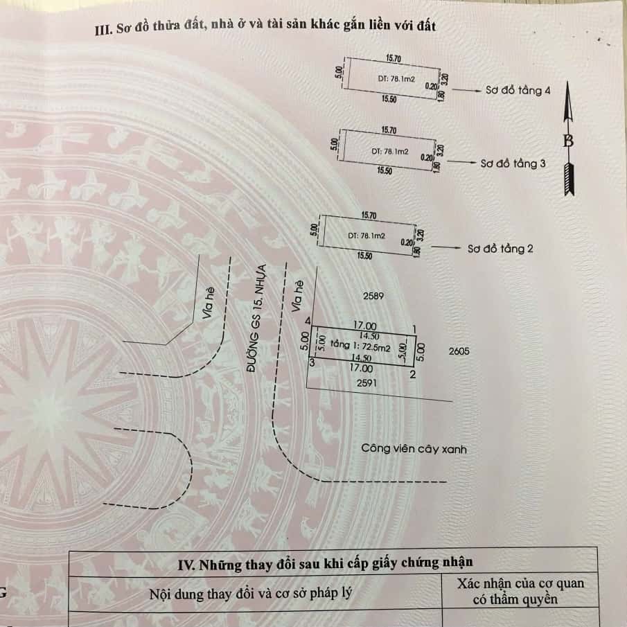 Pháp lý nhà phố Green Square by TBS LAND